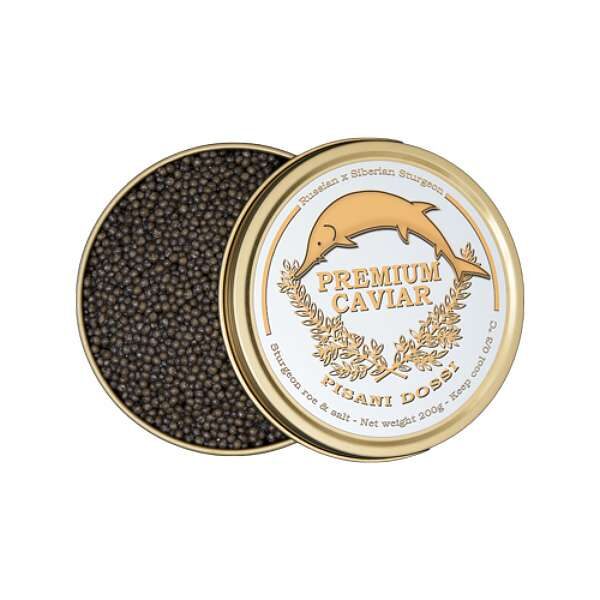 Caviale Nero, Osietra Premium Fresco Caviale, 200gr Caviale Nero Osetra Caviar 200g