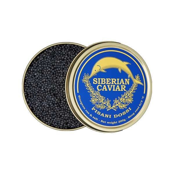 Schwarzer Kaviar, Stör Premium Frischer Kaviar, 200gr Schwarzer Kaviar Siberian Caviar 200g