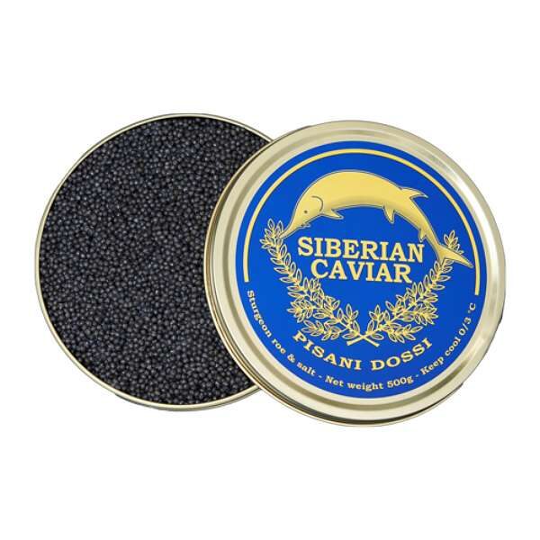 Caviar Noir, D'esturgeon Sibérien Premium Caviar Frais, 500gr Caviar Noir Siberian Caviar 500g