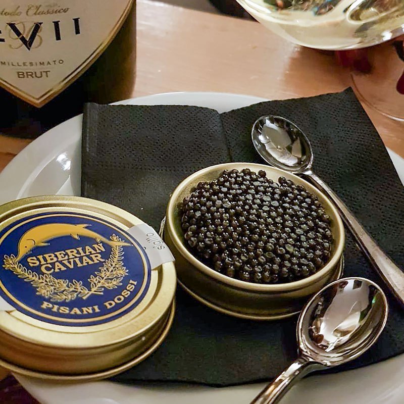 Caviar Noir, D'esturgeon Sibérien Premium Caviar Frais, 50gr Premium Caviar 25 Caviar Noir, D'esturgeon Sibérien Premium Caviar Frais, 50gr Premium Caviar 25
