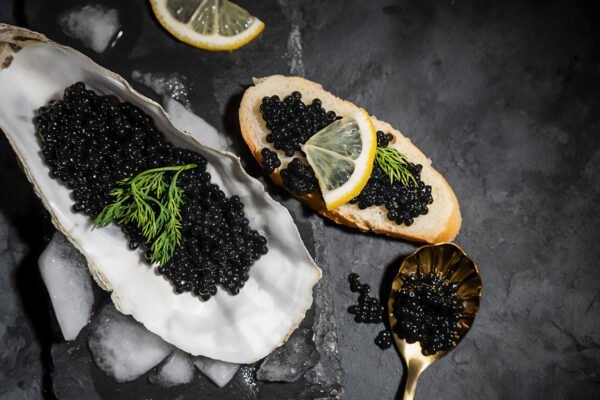 What environmental factors affect the flavor profile of sturgeon black caviar? Premium Caviar 14 1