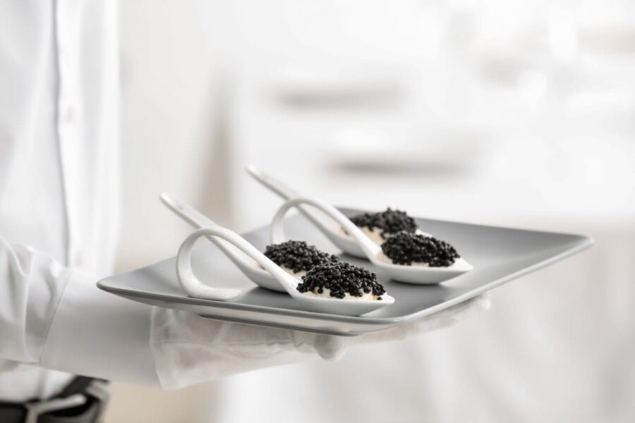 What is the proper etiquette for tasting malossol black caviar? premium caviar 26